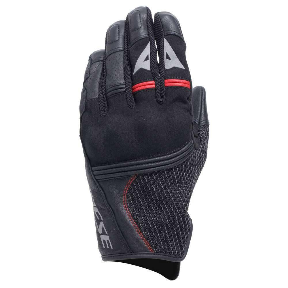 Dainese - Namib Gloves, Sommer Motorradhandschuhe, mit elastischem und belüftetem Stoff, Touchscreen, Mann, Schwarz/Schwarz, S von Dainese