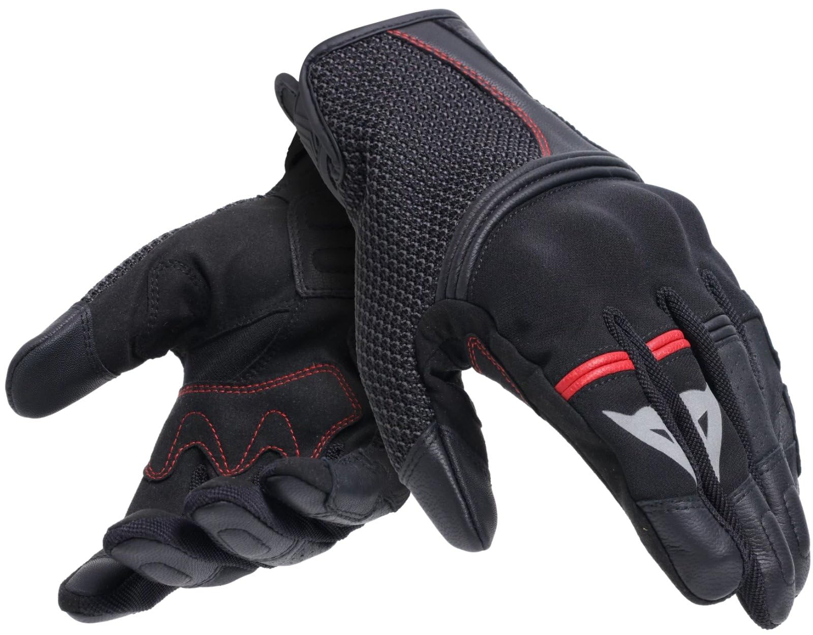 Dainese - Namib Gloves, Sommer Motorradhandschuhe, mit elastischem und belüftetem Stoff, Touchscreen, Mann, Schwarz/Schwarz, XL von Dainese