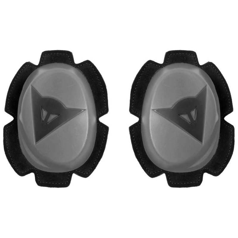 Dainese - Pista Knee Slider, Polyurethan-Motorradknie, Motorrad-Knieschoner, Gleichmäßiger Kontakt mit Piste und Asphalt, Motorrad-Schieber mit Klettverschluss, Anthrazit/Schwarz von Dainese
