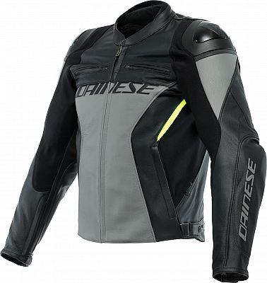 Dainese Racing 4, Lederjacke - Grau/Schwarz - 54 von Dainese