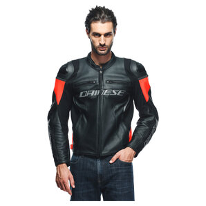 Dainese Racing 4 Lederjacke Schwarz Rot Dainese Racing 4 Lederjacke Schwarz Rot von Dainese