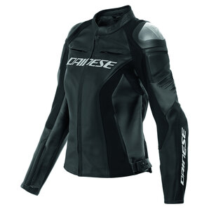 Dainese Racing 4 Damen Lederjacke Schwarz von Dainese