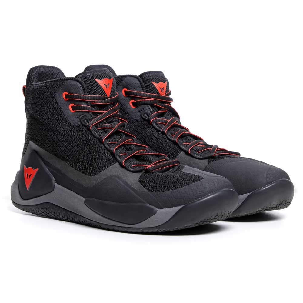 Dainese - Atipica Air 2 Shoes, Sommer Motorradschuhe, Mesh Gewebe, Schützende Verstärkungen, Groundtrax Asymmetrische Sohlen, Schuhe Für Herren, Schwarz/Fluo Rot, 43 Dainese - Atipica Air 2 Shoes, Sommer Motorradschuhe, Mesh Gewebe, Schützende Verstärkungen, Groundtrax Asymmetrische Sohlen, Schuhe Für Herren, Schwarz/Fluo Rot, 43 von Dainese