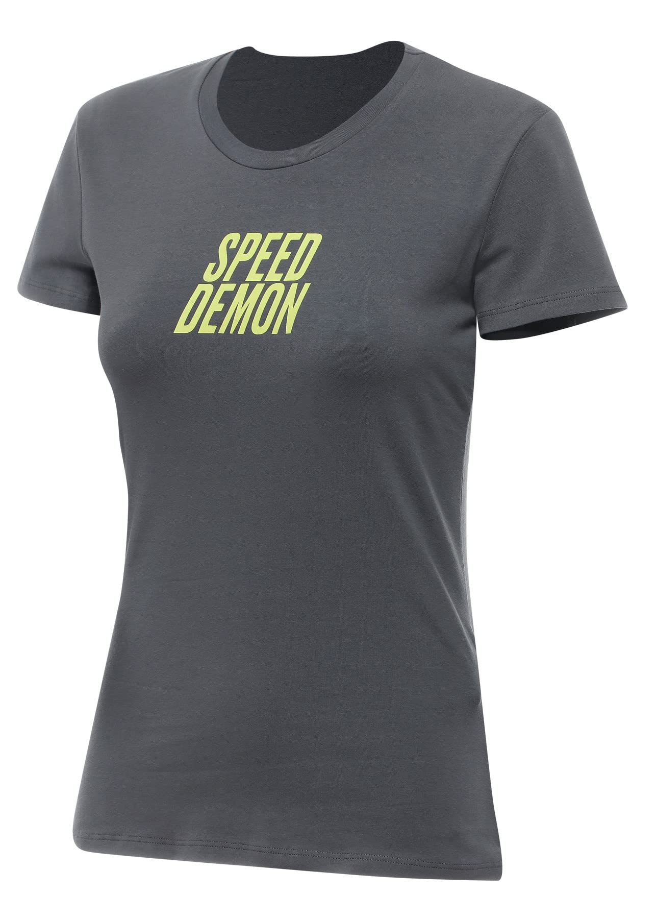 Dainese - Speed Demon Veloce T-Shirt Wmn, Freizeit-T-Shirt mit Rundhalsausschnitt, Frau, Castle-Rock, S Dainese - Speed Demon Veloce T-Shirt Wmn, Freizeit-T-Shirt mit Rundhalsausschnitt, Frau, Castle-Rock, S von Dainese