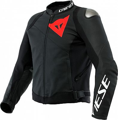 Dainese Sportiva, Lederjacke - Matt-Schwarz/Matt-Schwarz - 48 von Dainese