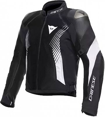 Dainese Super Rider 2 Absolute, Leder-Textiljacke wasserdicht - Schwarz/Schwarz/Weiß - 46 von Dainese