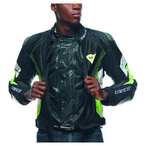 Dainese Super Rider 2  Absøluteshell Textiljacke Schwarz Weiss Gelb von Dainese
