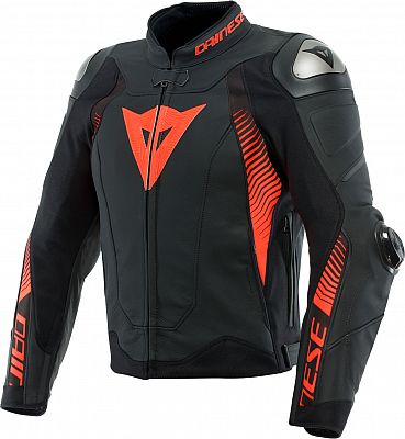 Dainese Super Speed 4, Lederjacke - Matt-Schwarz/Neon-Rot - 50 Dainese Super Speed 4, Lederjacke - Matt-Schwarz/Neon-Rot - 50 von Dainese