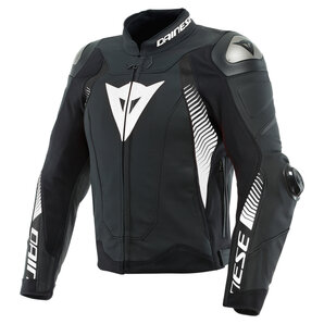 Dainese Super Speed 4 Lederjacke Schwarz Weiss von Dainese