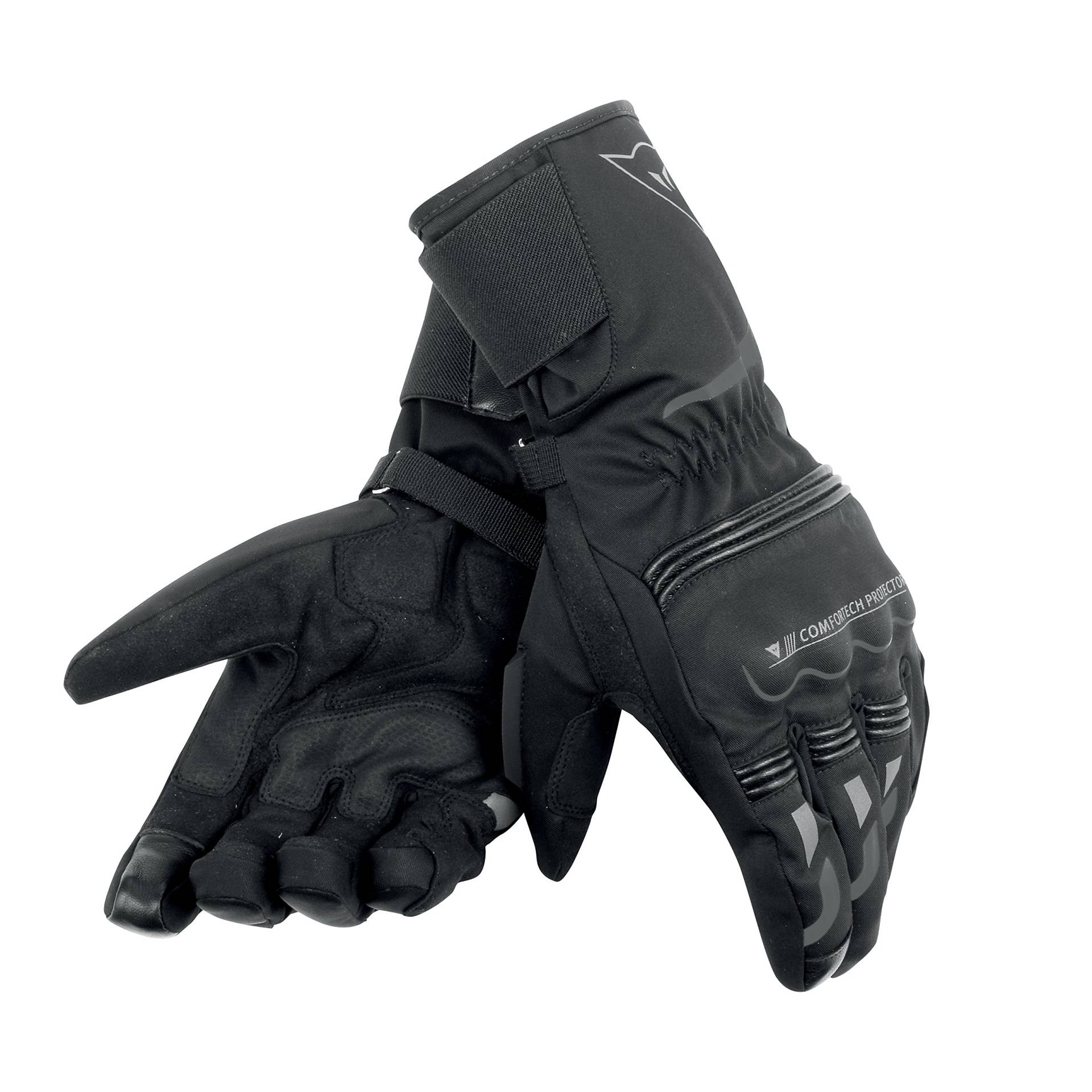 Dainese-TEMPEST UNISEX D-DRY LONG Handschuhe, Schwarz/Schwarz, Größe S von Dainese