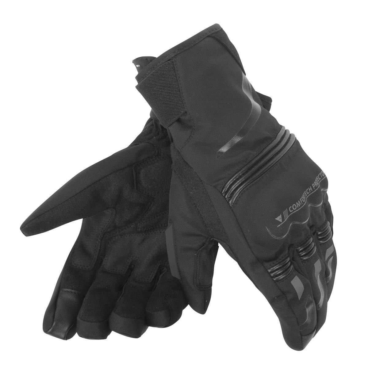 Dainese-TEMPEST UNISEX D-DRY SHORT Handschuhe, Schwarz/Schwarz, Größe S von Dainese