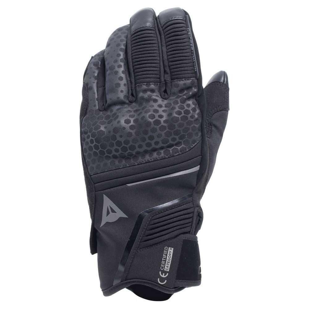 Dainese - Tempest 2 D-Dry® Short Gloves, Winter-Motorradhandschuhe, Touring, wasserdicht, Touchscreen, Mann, Schwarz, XXL von Dainese