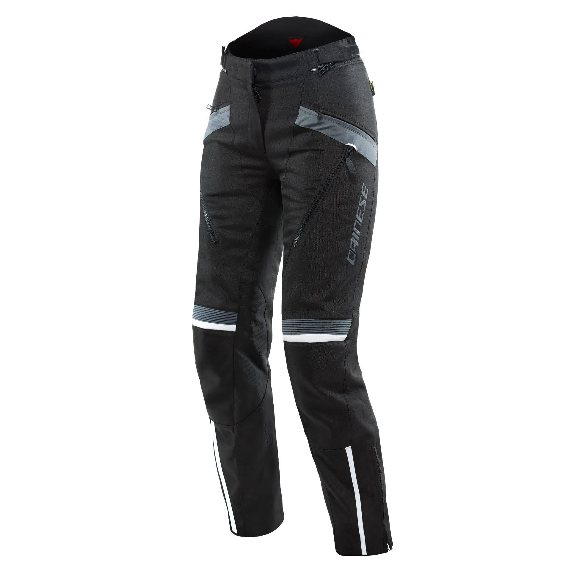 Dainese - Tempest 3 D Dry Lady Pants, Motorrad Tourenhose Für Damen, Wasserdicht, Herausnehmbares Thermofutter, Knieschutz, Schwarz/Schwarz/Ebony, 42 Dainese - Tempest 3 D Dry Lady Pants, Motorrad Tourenhose Für Damen, Wasserdicht, Herausnehmbares Thermofutter, Knieschutz, Schwarz/Schwarz/Ebony, 42 von Dainese