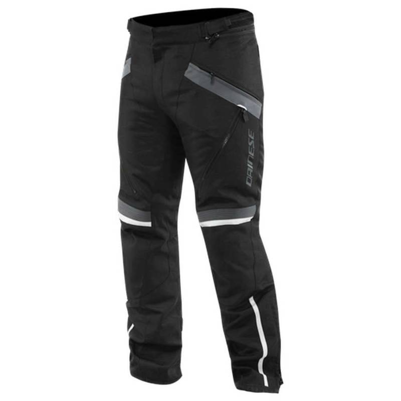 Dainese - Tempest 3 D Dry Pants, Motorrad Tourenhose Für Männer, Wasserdichte Membran, Herausnehmbares Thermofutter, Knieschutz, Schwarz/Schwarz/Ebony, 54 von Dainese