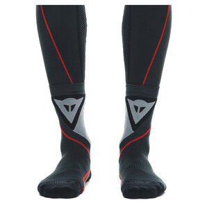 Dainese Thermo Mid Socks, Motorradsocken Schwarz Rot von Dainese