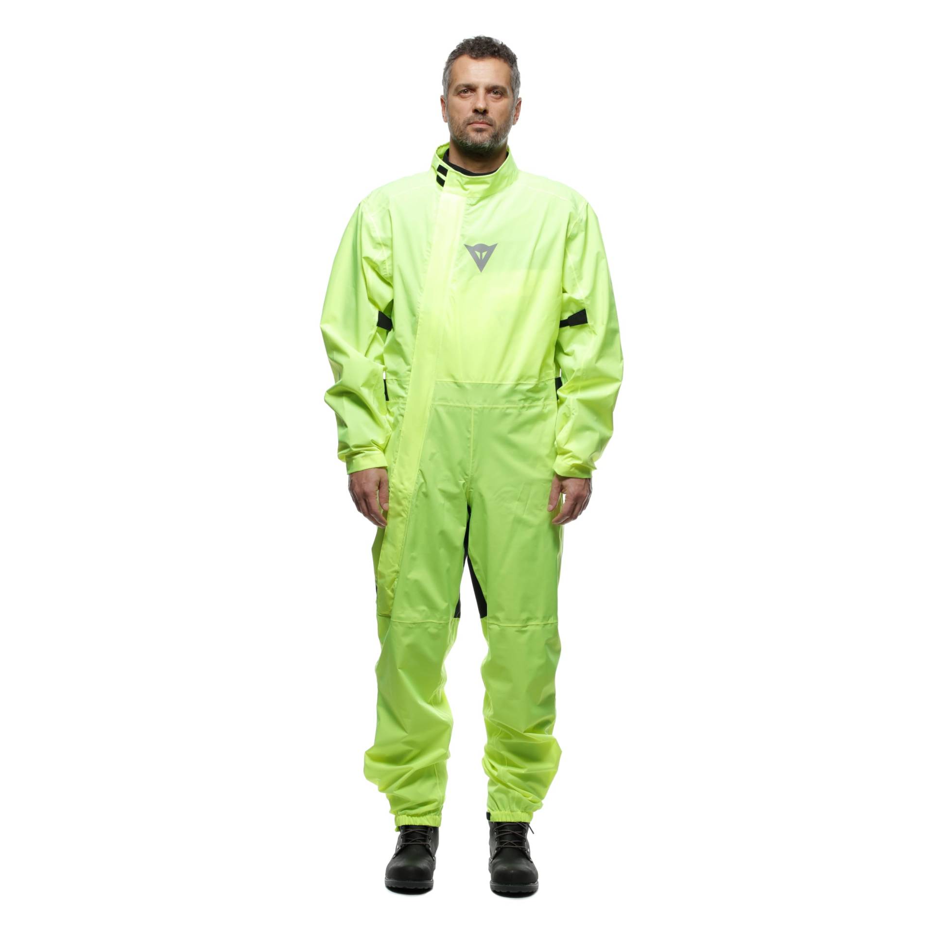 Dainese - Ultralight Rain Suit, Faltbarer Regenanzug für Motorradfahrer, wasserdicht und winddicht, für Männer und Frauen, Fluo Gelb, XXL von Dainese
