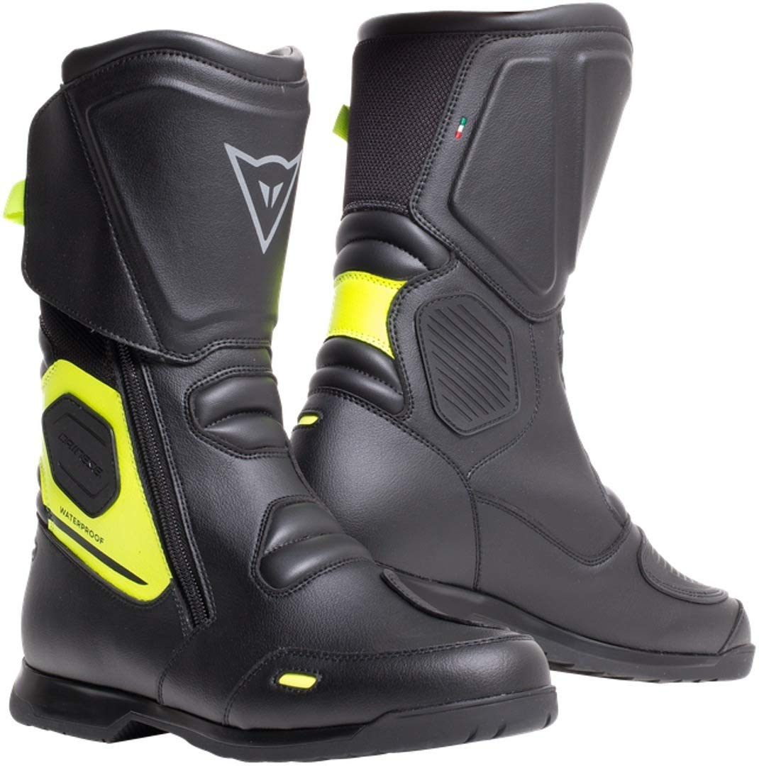 Dainese X-Tourer D-WP wasserdichte Motorradstiefel Schwarz/Neon Gelb 45 von Dainese