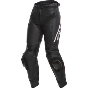 Delta 3 Damen Lederhose Schwarz Weiss Dainese von Dainese