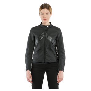 Santa Monica Damen Lederjacke Schwarz Dainese von Dainese