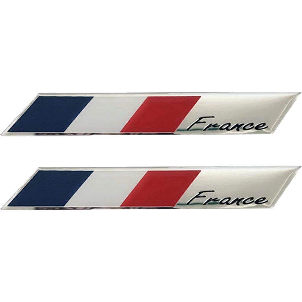 Danlai 3D-Metall Frankreich Fahnenflagge Autoaufkleber Abziehbilder 2pcs/Paar Selbstklebender Auto Motorrad Dekor Aufkleber Auto-außenzubehör Danlai 3D-Metall Frankreich Fahnenflagge Autoaufkleber Abziehbilder 2pcs/Paar Selbstklebender Auto Motorrad Dekor Aufkleber Auto-außenzubehör von Danlai
