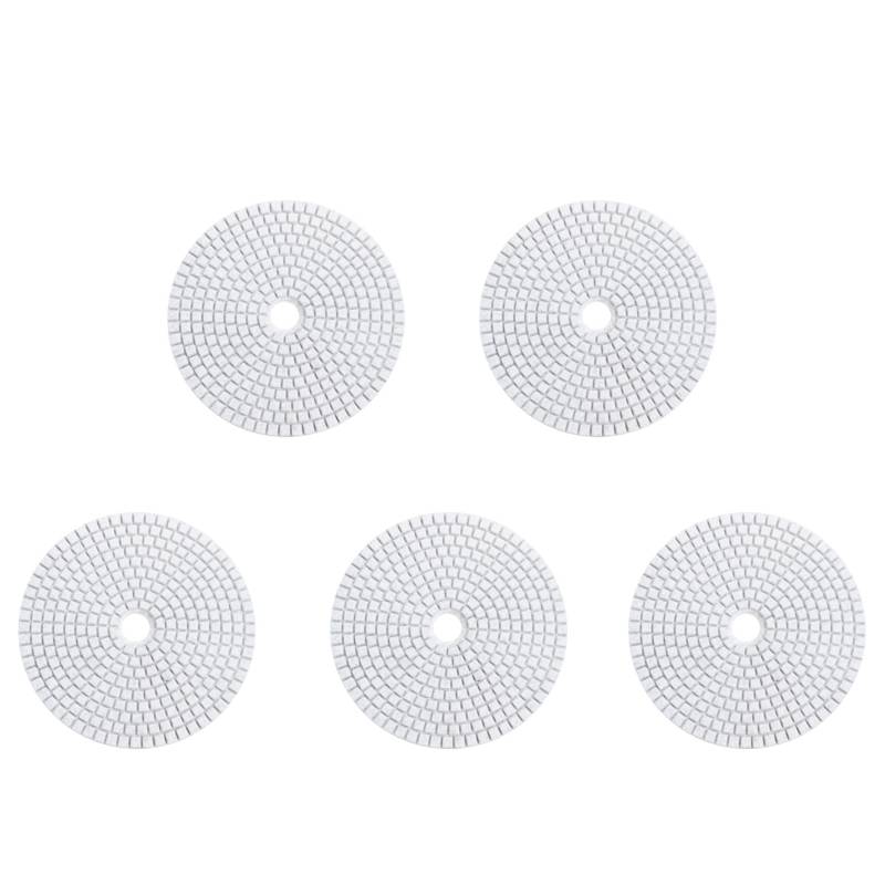Daroplo 5Stück 5 125mm Wet Diamond Polierpads Marmor Körnungen 30 von Daroplo