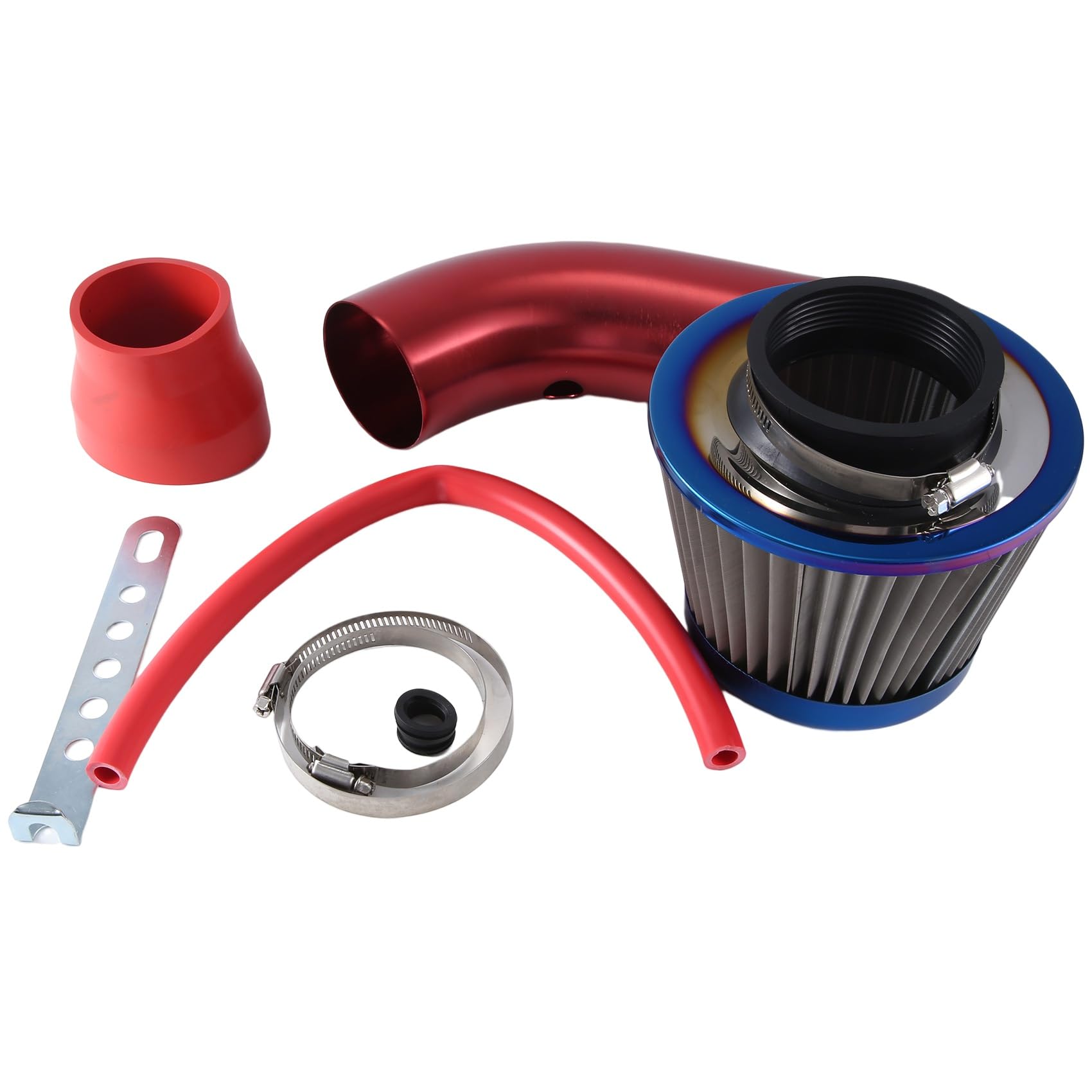 Daroplo 76mm High Flow Luftfilter Ansaugfilter Pilzkopf Auto Turbo Rohr Ansaughülse Universal Set Kit Rot Daroplo 76mm High Flow Luftfilter Ansaugfilter Pilzkopf Auto Turbo Rohr Ansaughülse Universal Set Kit Rot von Daroplo