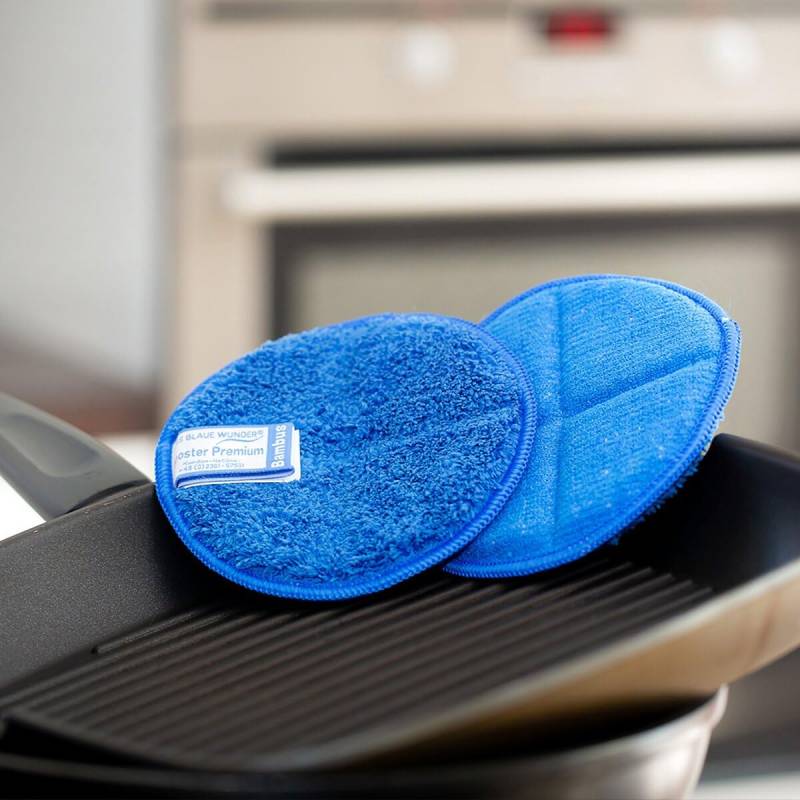 Reinigungspads Booster Premium, 4 Stück – Nass- & Trockenreinigung, Effektive & schonende Reinigung von Das blaue Wunder