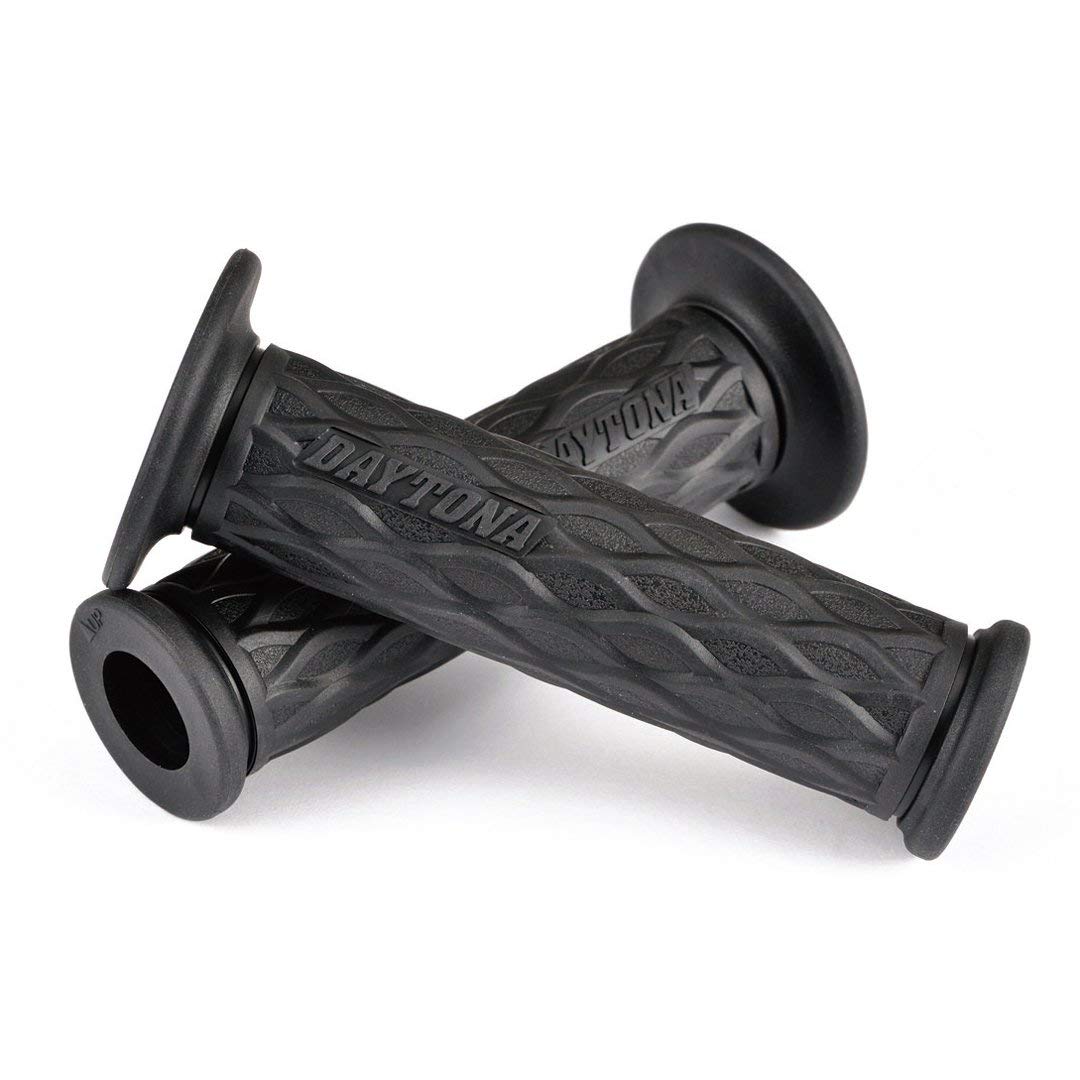 DAYTONA Motorrad Griffgummi Set "GGD-NAMI", 7/8“ (22,2mm), 125mm, offenes Ende, schwarz von Daytona