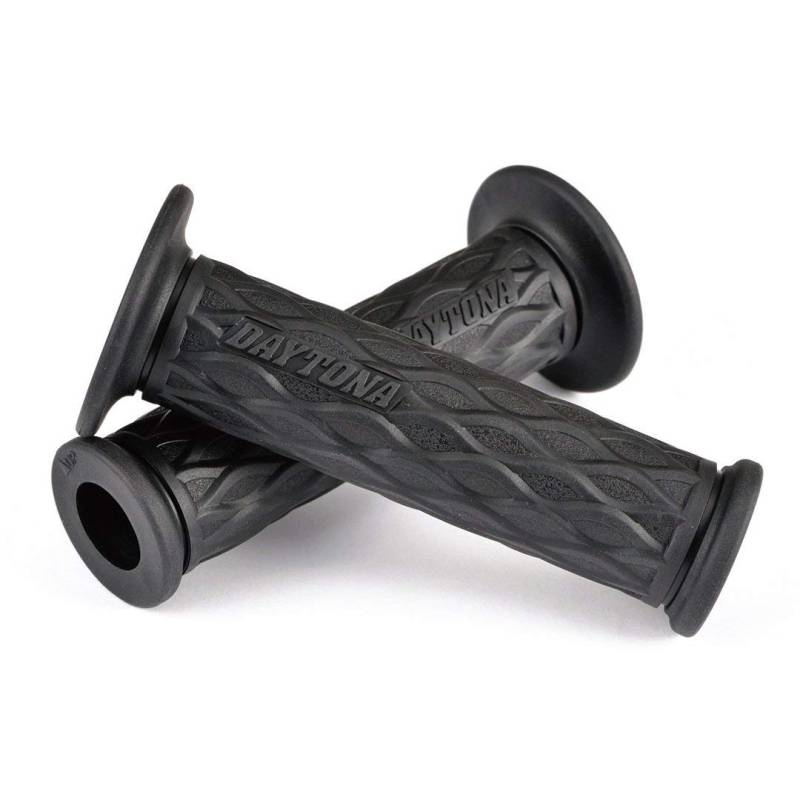DAYTONA Motorrad Griffgummi Set "GGD-NAMI", 7/8“ (22,2mm), 125mm, offenes Ende, schwarz von Daytona