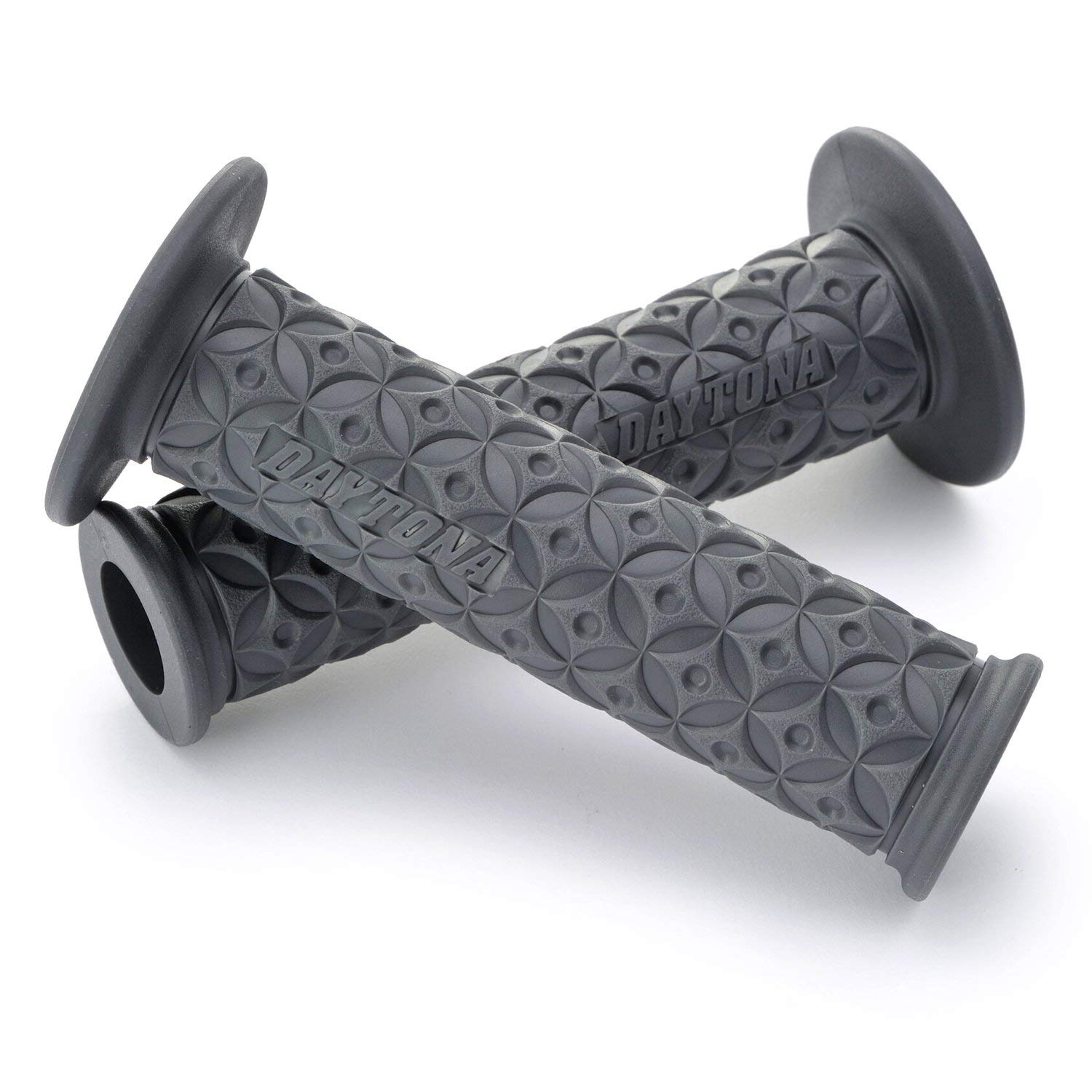 DAYTONA Motorrad Griffgummi Set "GGD-NINJA", 7/8“ (22,2mm), 125mm, offenes Ende, grau von Daytona
