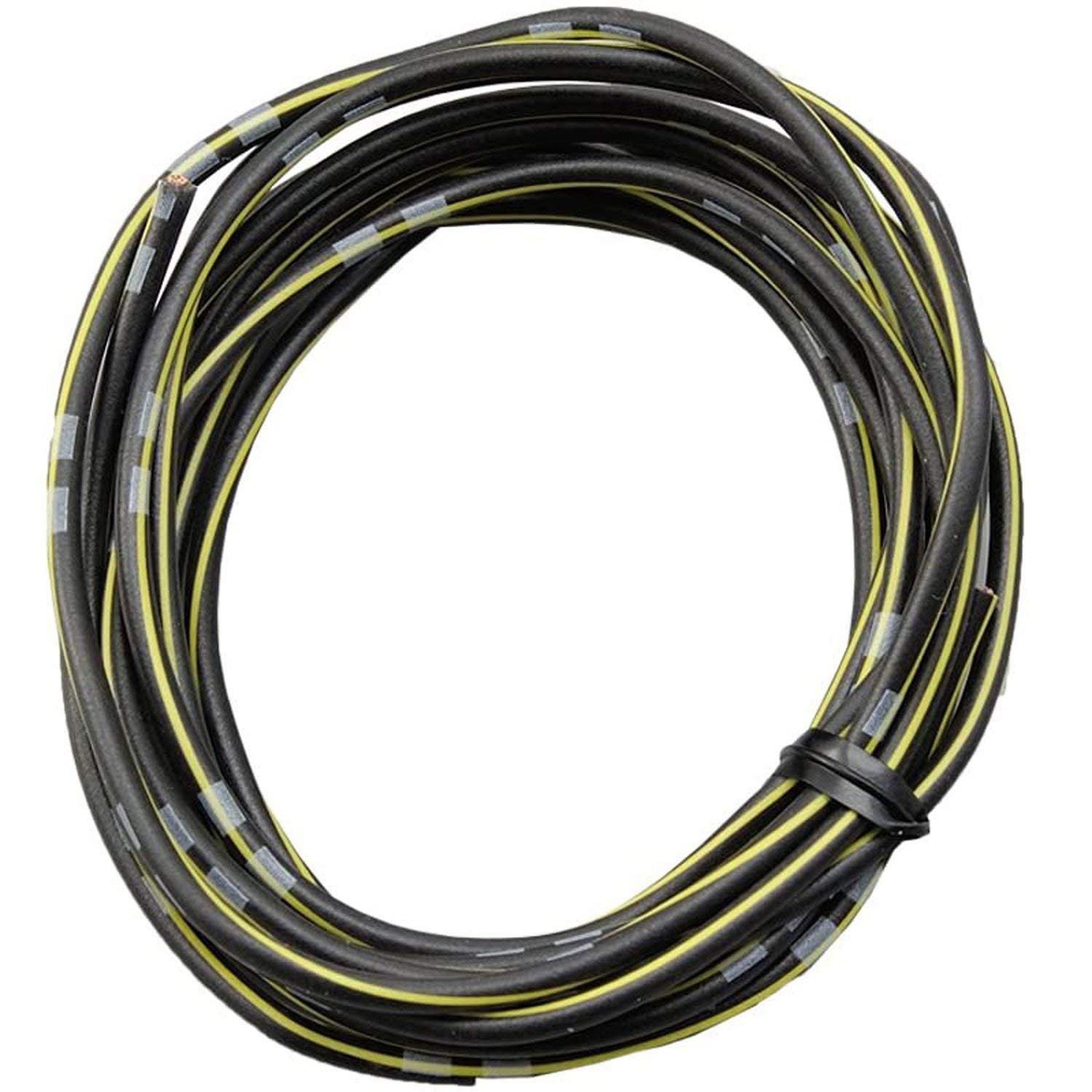DAYTONA farbiges Kabel AWG18 0.75qmm, 2 Meter, schwarz/gelb von Daytona