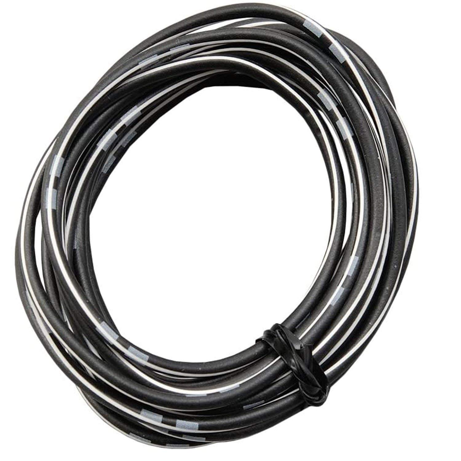 DAYTONA farbiges Kabel AWG18 0.75qmm, 2 Meter, schwarz/weiß von Daytona