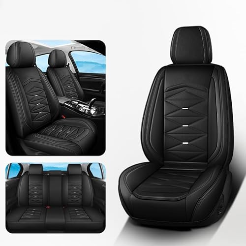 DcoAzoz Autositzbezüge Universal passend für Ford Focus St MK4 Focus MK2 S Focus MK2 MK3 MK4 Focus MK2 Sport Focus MK3 Nappaleder Kissenschutz von DcoAzoz