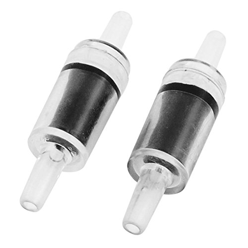2 Stück Aquarium Schwarz durchsichtigem Kunststoff Luftpumpe Rückschlagventile 2 Stück Aquarium Schwarz durchsichtigem Kunststoff Luftpumpe Rückschlagventile von DealMux