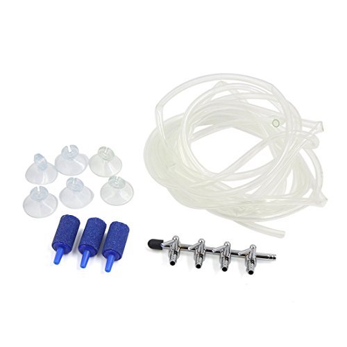 DealMux 13-FT Aquarium Airline mit 4-Wege-Outlet Air Flow Control Valve und Zubehör DealMux 13-FT Aquarium Airline mit 4-Wege-Outlet Air Flow Control Valve und Zubehör von DealMux