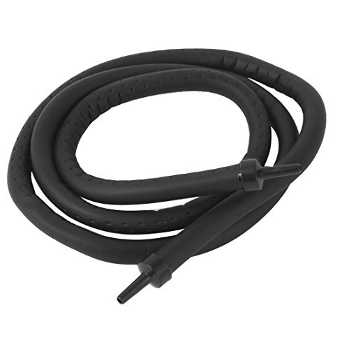 DealMux Kunststoff Aquarium Gummischlauch Flexible Luftvorhang Perlrohr 98cm Länge Schwarz von DealMux