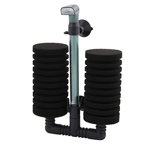 DealMux Sponge Aquarium Doppel Biochemical Luftpumpe Filtration Schwarz Filter von DealMux