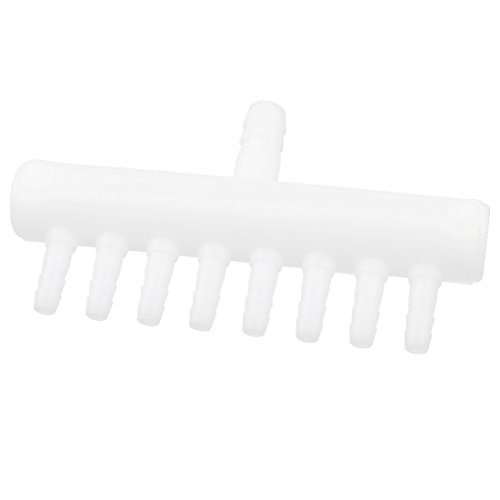Fish Tank 1 Inlet 8 Outlet Luftschlauch Schlauchverbinder Weiß Fish Tank 1 Inlet 8 Outlet Luftschlauch Schlauchverbinder Weiß von DealMux