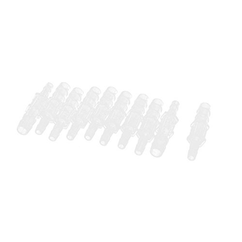 Fish Tank 2-Wege-Luftschlauchverbinder 8mm Rohr-Durchmesser 10 Stück durchsichtigen bis 4 mm Fish Tank 2-Wege-Luftschlauchverbinder 8mm Rohr-Durchmesser 10 Stück durchsichtigen bis 4 mm von DealMux