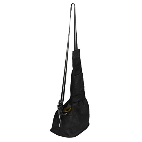 Oxford-Tuch-Reißverschluss-Tasche Pet Carrier Messager Bag S Schwarz von DealMux