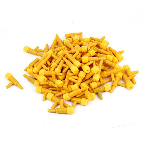 Plastic 2-weg T-vorm aquarium lucht kleppen actuator 100 stuks Geel Plastic 2-weg T-vorm aquarium lucht kleppen actuator 100 stuks Geel von DealMux