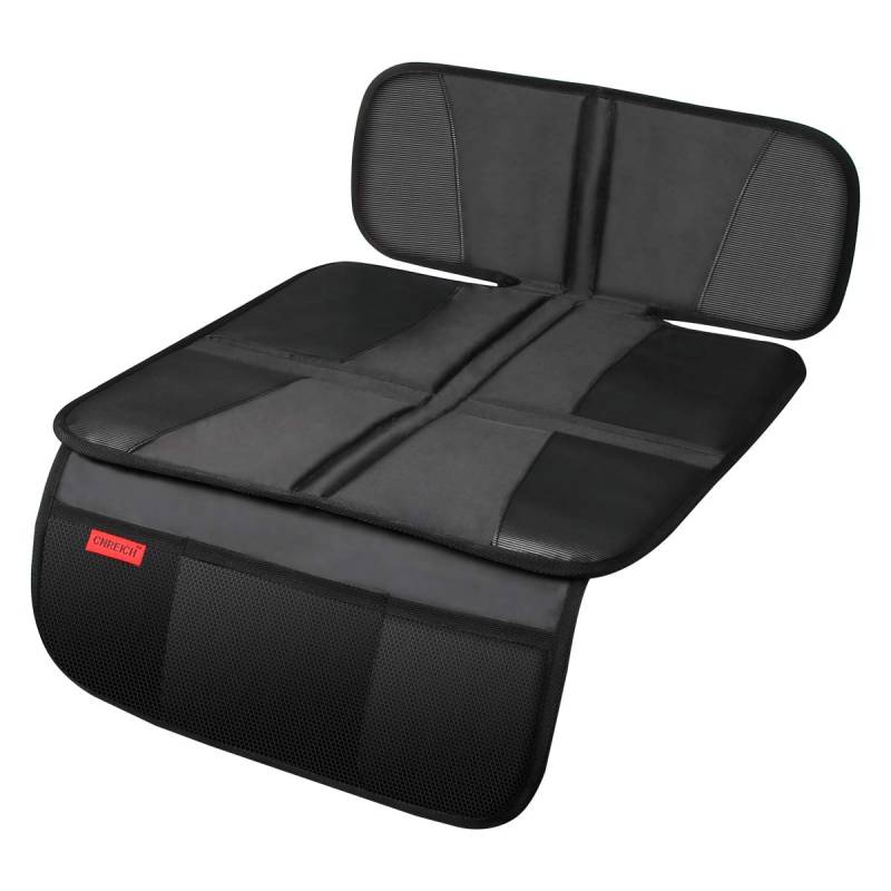 Autositzschutz – Kindersitz-Schutzmatte – Autositz-Schutz für Baby-Kindersitze – Autositz-Matte für unter dem Autositz mit dickster Polsterung zum Schutz von Leder- und Stoff-Polstern von Kaiphy