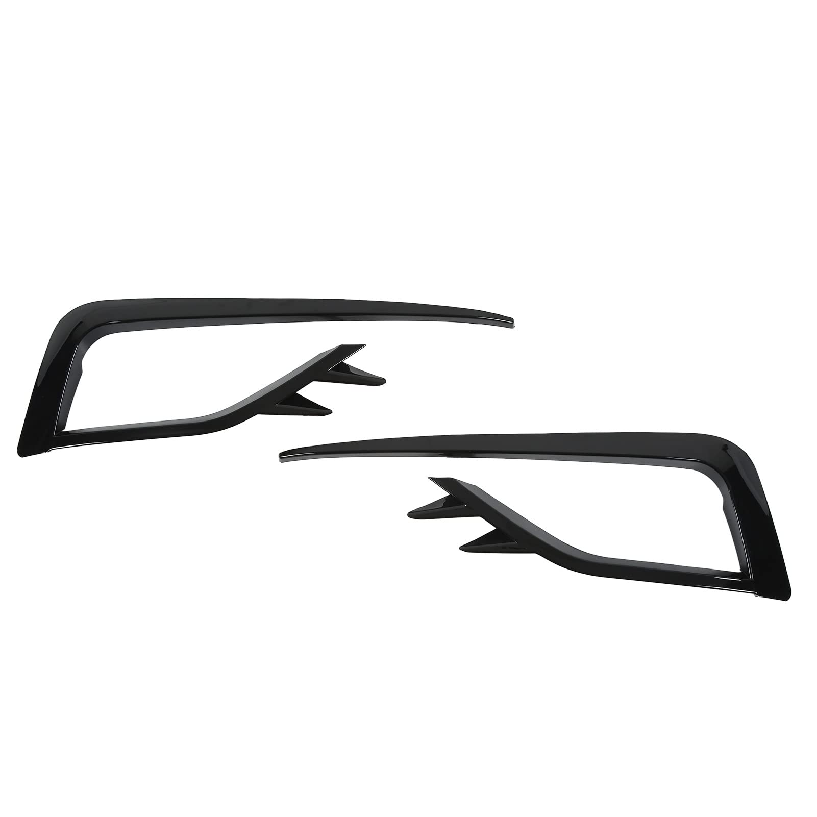 Dechoga 1 Paar Nebelscheinwerfer-Augenbraue, Glänzend Schwarz, Lampenblende Für MK7.5 Standard Edition 2017-2020 von Dechoga