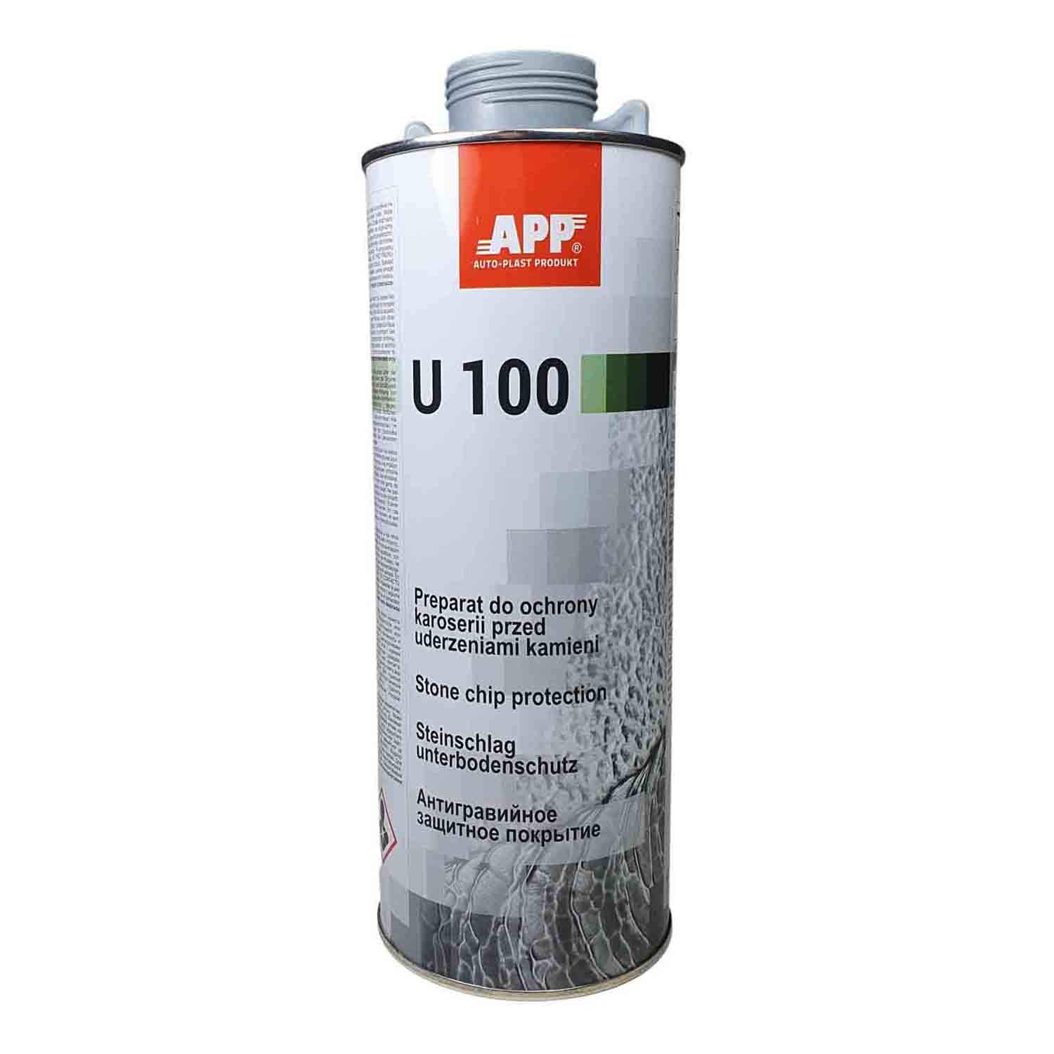 Deco Color APP U100 Unterbodenschutz Schwarz oder Grau - überlackierbarer bitumenfreier Schutz für den Fahrzeug-Unterboden auf Kautschuk-Basis (1 KG UBS grau) von Deco Color