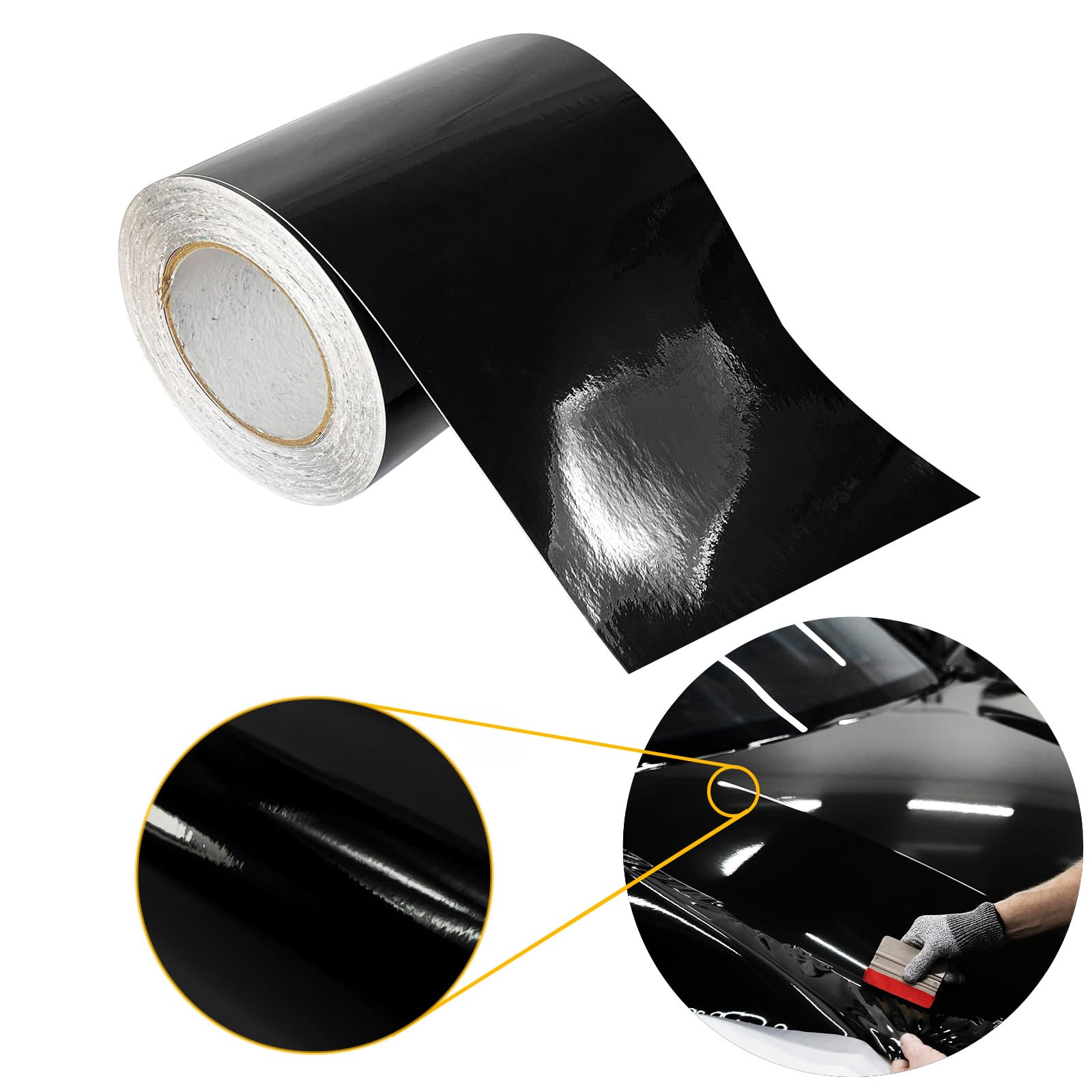 Autofolie Glanz 20x3000 cm | Klebefolie Auto mit Luftkanal-Kleber und UV-Schutz | Selbstklebend Folie für Innen und Außen | Auto Folierung für Tuning | Einstiegsleisten Schutz | Schwarz Glanz Autofolie Glanz 20x3000 cm | Klebefolie Auto mit Luftkanal-Kleber und UV-Schutz | Selbstklebend Folie für Innen und Außen | Auto Folierung für Tuning | Einstiegsleisten Schutz | Schwarz Glanz von DecoMeister