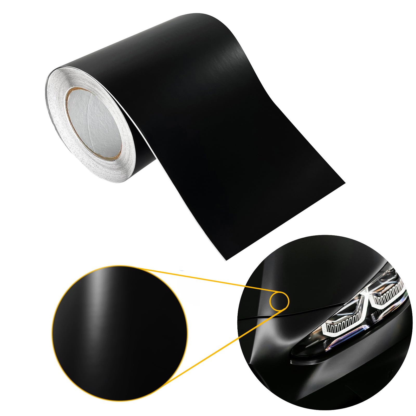 Autofolie matt 20x3000 cm | Klebefolie Auto mit Luftkanal-Kleber und UV-Schutz | Selbstklebend Folie für Innen und Außen | Auto Folierung für Tuning | Einstiegsleisten Schutz | Schwarz Matt Autofolie matt 20x3000 cm | Klebefolie Auto mit Luftkanal-Kleber und UV-Schutz | Selbstklebend Folie für Innen und Außen | Auto Folierung für Tuning | Einstiegsleisten Schutz | Schwarz Matt von DecoMeister