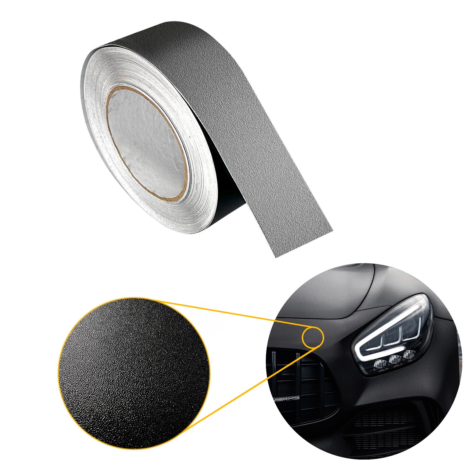 Autofolie matt 5x50 cm | Klebefolie Auto mit Luftkanal-Kleber und UV-Schutz | Selbstklebend Folie für Innen und Außen | Auto Folierung für Tuning | Einstiegsleisten Schutz | Strukturfolie Schwarz Matt Autofolie matt 5x50 cm | Klebefolie Auto mit Luftkanal-Kleber und UV-Schutz | Selbstklebend Folie für Innen und Außen | Auto Folierung für Tuning | Einstiegsleisten Schutz | Strukturfolie Schwarz Matt von DecoMeister