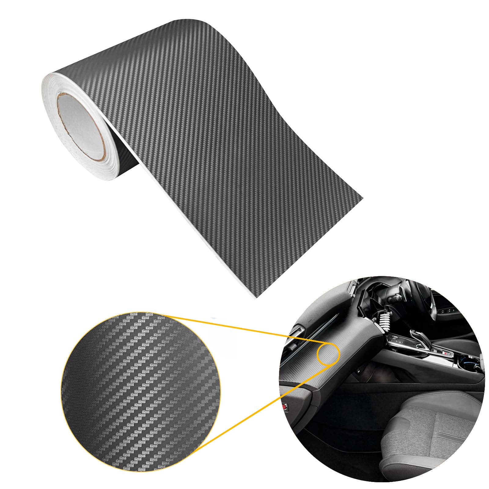Carbon Folie 20x50 cm | Carbonfolie matt mit Luftkanal-Kleber und UV-Schutz | Selbstklebend Autofolie für Innen und Außen | Auto Folierung für Tuning | Einstiegsleisten Schutz | Carbon 3D Graphit Carbon Folie 20x50 cm | Carbonfolie matt mit Luftkanal-Kleber und UV-Schutz | Selbstklebend Autofolie für Innen und Außen | Auto Folierung für Tuning | Einstiegsleisten Schutz | Carbon 3D Graphit von DecoMeister