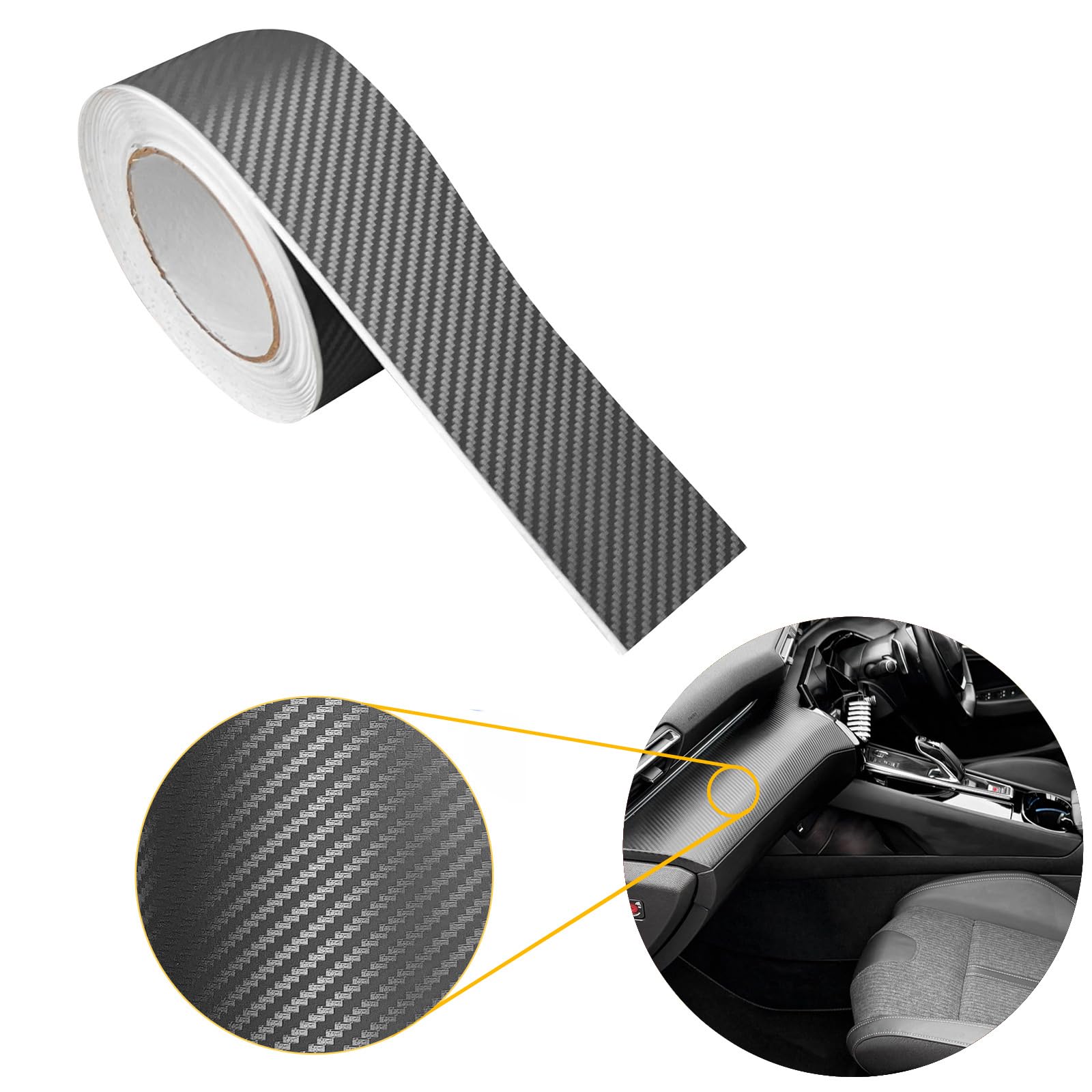 Carbon Folie 5x50 cm | Carbonfolie matt mit Luftkanal-Kleber und UV-Schutz | Selbstklebend Autofolie für Innen und Außen | Auto Folierung für Tuning | Einstiegsleisten Schutz | Carbon 3D Graphit Carbon Folie 5x50 cm | Carbonfolie matt mit Luftkanal-Kleber und UV-Schutz | Selbstklebend Autofolie für Innen und Außen | Auto Folierung für Tuning | Einstiegsleisten Schutz | Carbon 3D Graphit von DecoMeister