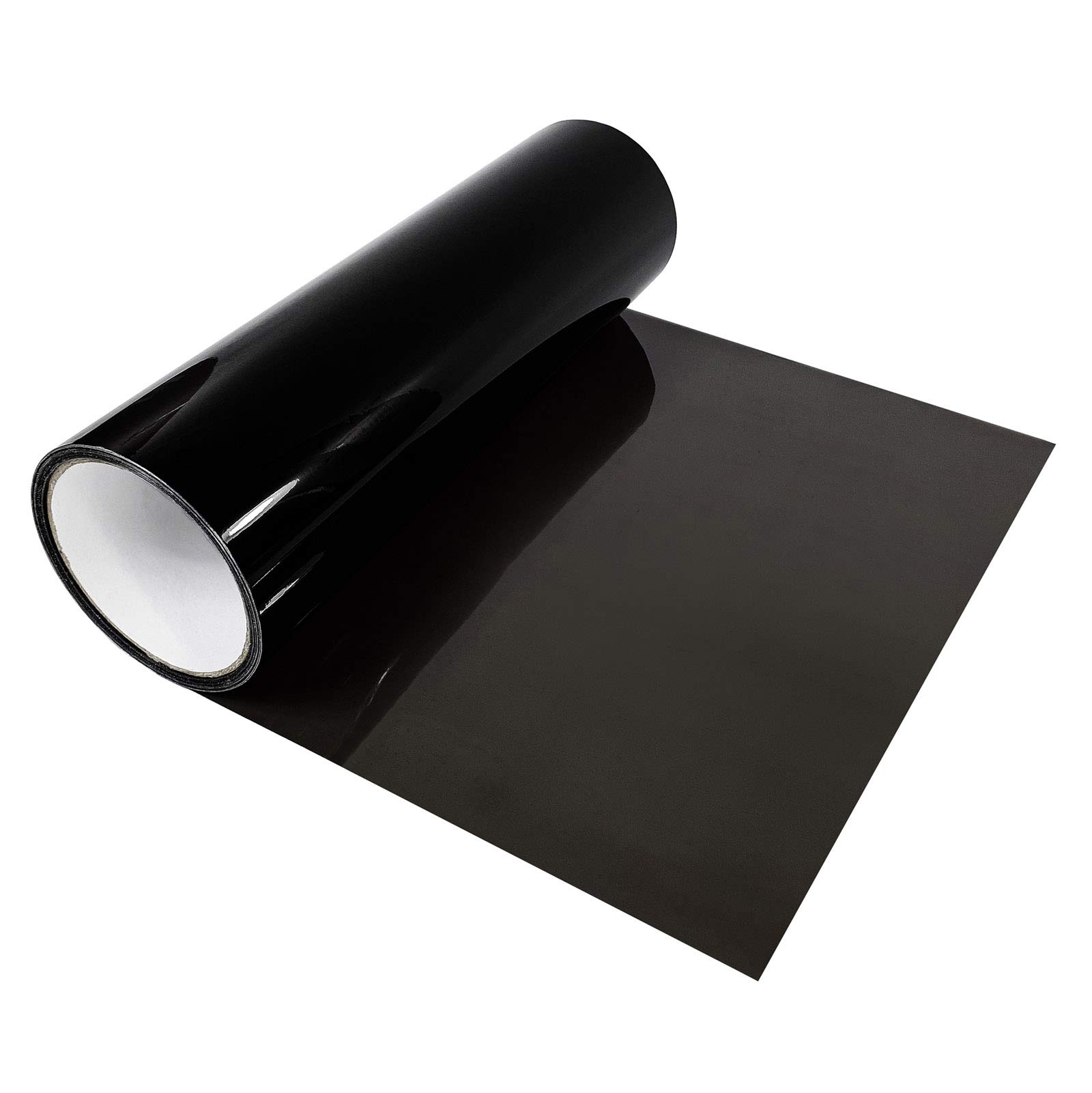 DecoMeister [29,83 €/m²] Scheinwerferfolie Rückleuchtenfolie Blinkerfolie selbstklebende Tönungsfolie 30x100 cm Dunkel Tief Schwarz von DecoMeister